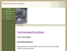 Tablet Screenshot of norkeninsuranceagency.com
